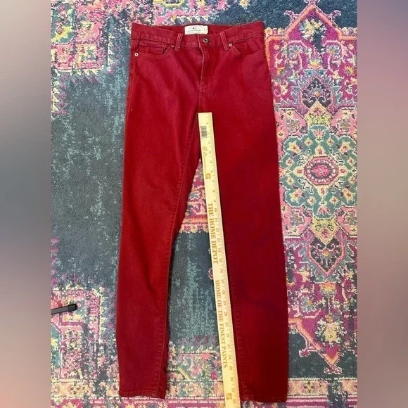 Lucky Brand • Red Brooke Legging Jean • 6 • 28 - Picture 6 of 7